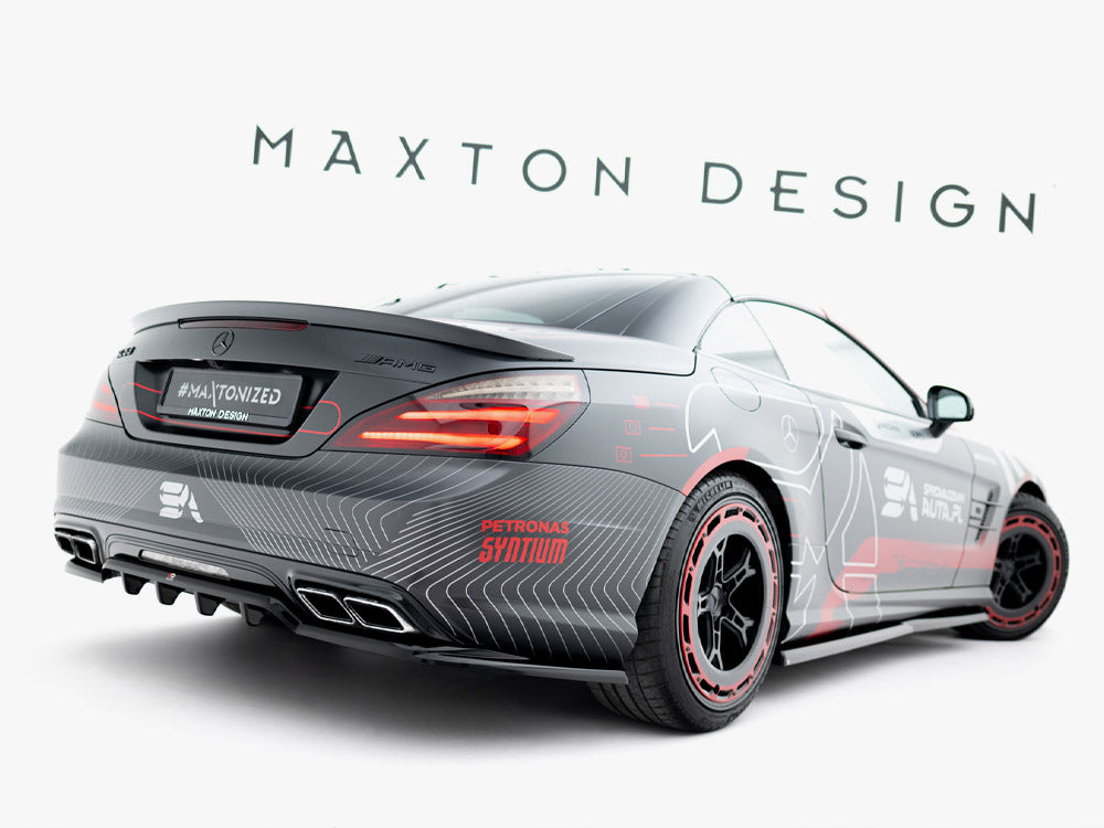 Maxton Design Rear Splitter (Vertical Bars) Mercedes-Benz SL 63 AMG R231