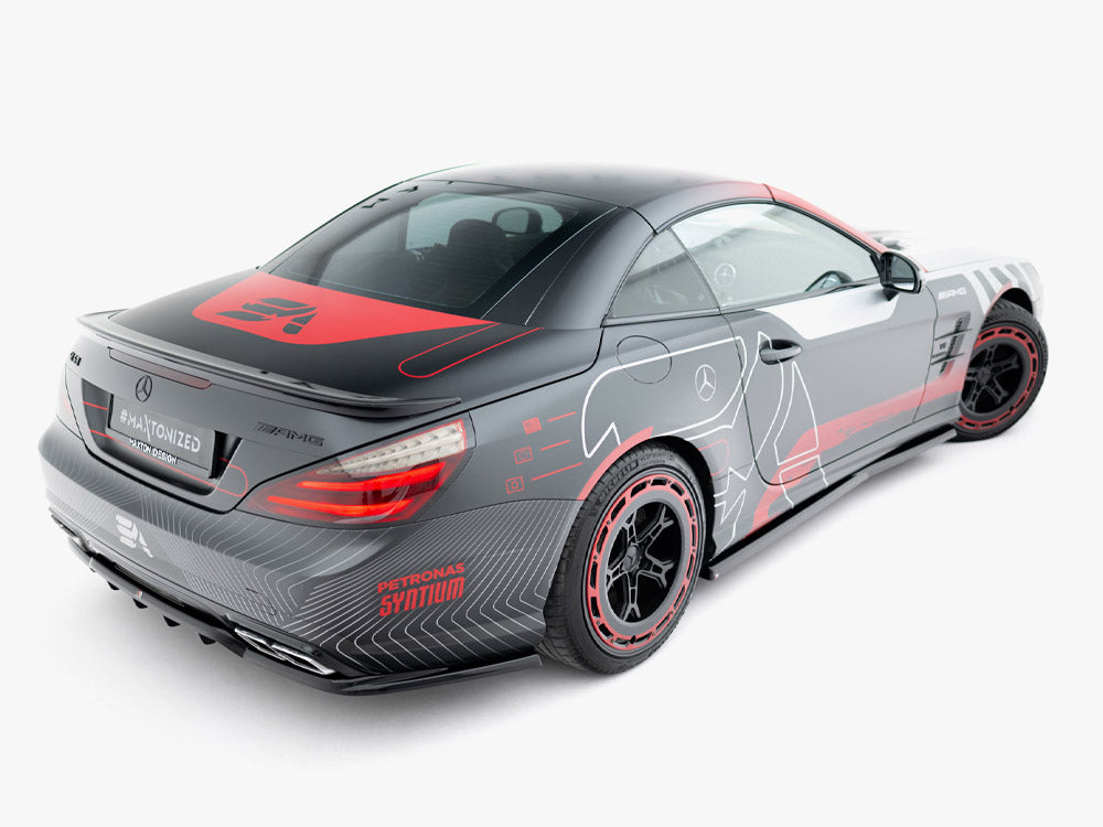 Maxton Design Rear Splitter (Vertical Bars) Mercedes-Benz SL 63 AMG R231