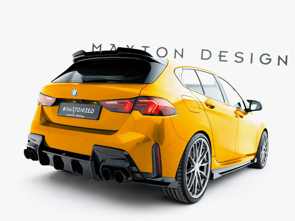 Maxton Design Street PRO Rear Side Splitters V.2 + Flaps BMW 1 M-Pack F70