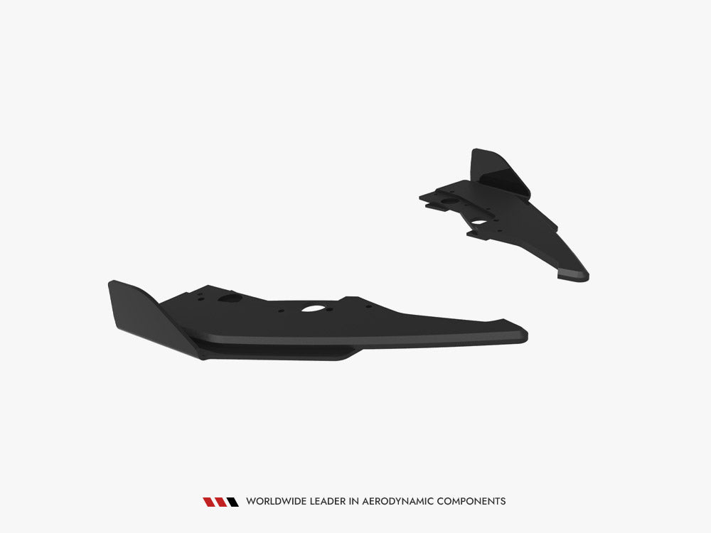 Maxton Design Street PRO Rear Side Splitters V.2 + Flaps BMW 1 M-Pack F70