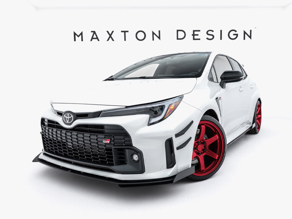 Maxton Design Street PRO Front Splitter + Flaps Toyota GR Corolla Mk12