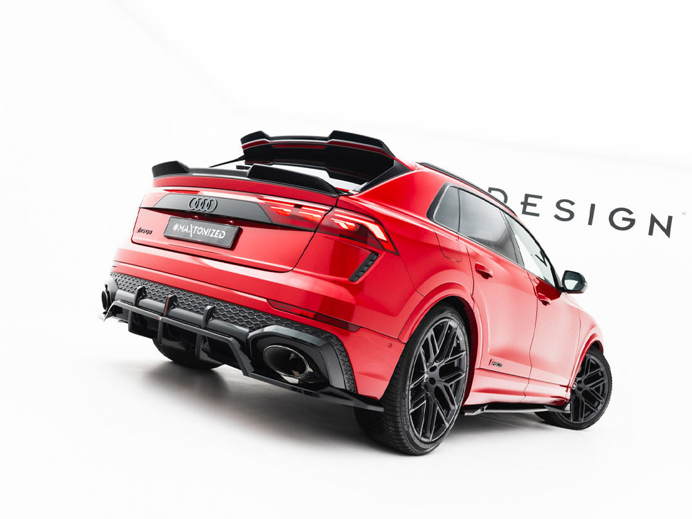 Maxton Design Rear Splitter (Vertical Bars) Audi RSQ8 Mk1 Facelift