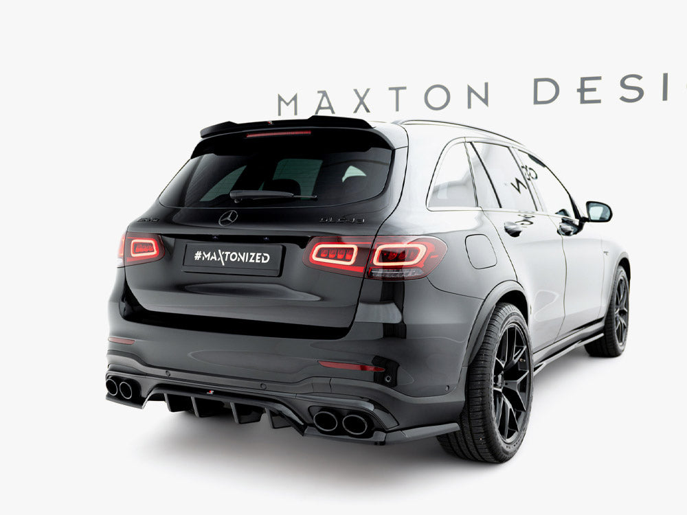 Maxton Design Rear Splitter (Vertical Bars) Mercedes-AMG GLC 43 SUV X253 Facelift