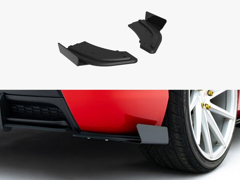 Maxton Design Street PRO Rear Side Splitters + Flaps Mazda 3 MPS Mk1 EU Version