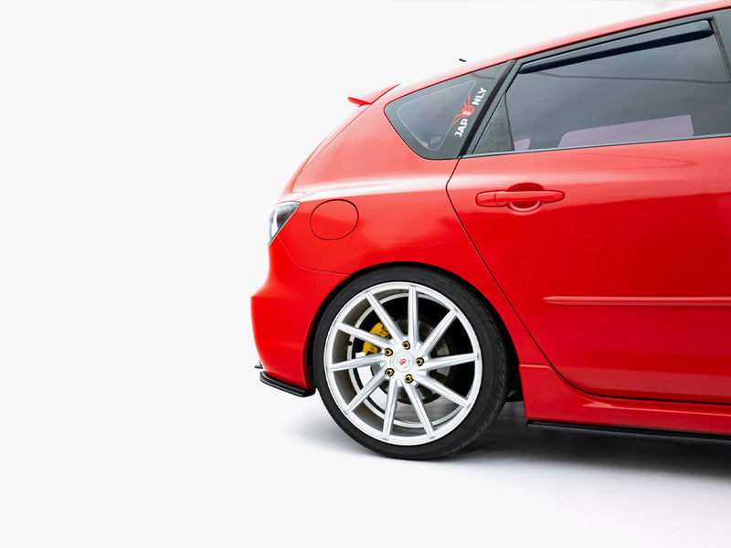 Maxton Design Street PRO Rear Side Splitters Mazda 3 MPS Mk1 EU Version