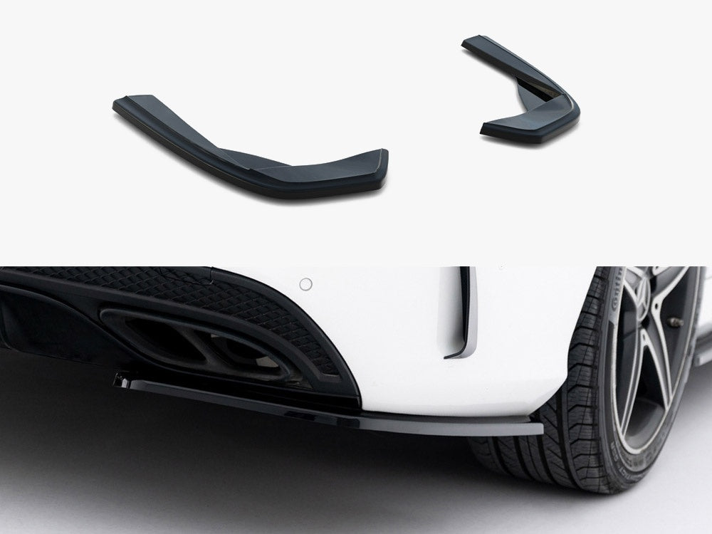 Maxton Design Rear Side Splitters Mercedes-Benz C AMG-Line Sedan W205