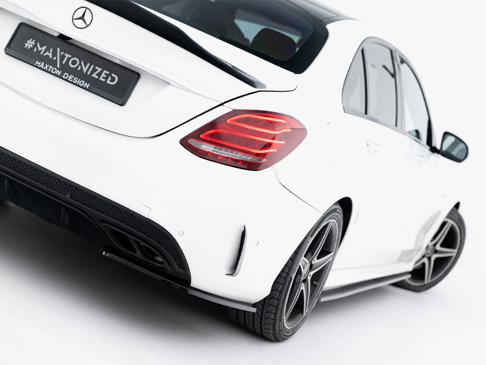 Maxton Design Rear Side Splitters Mercedes-Benz C AMG-Line Sedan W205