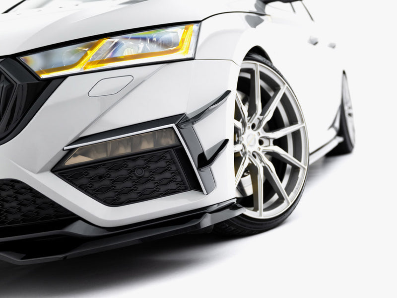Maxton Design Front Bumper Wings (Canards) Skoda Octavia RS Mk4