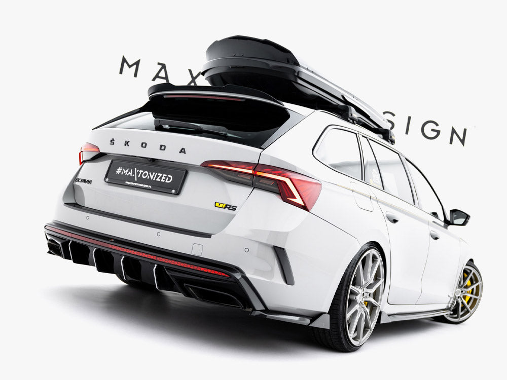 Maxton Design Rear Side Splitters V.8 Skoda Octavia RS Liftback / Estate Mk4