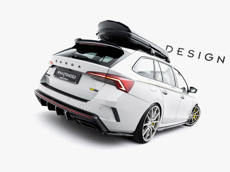 Maxton Design Rear Side Splitters V.7 Skoda Octavia RS Liftback / Estate Mk4