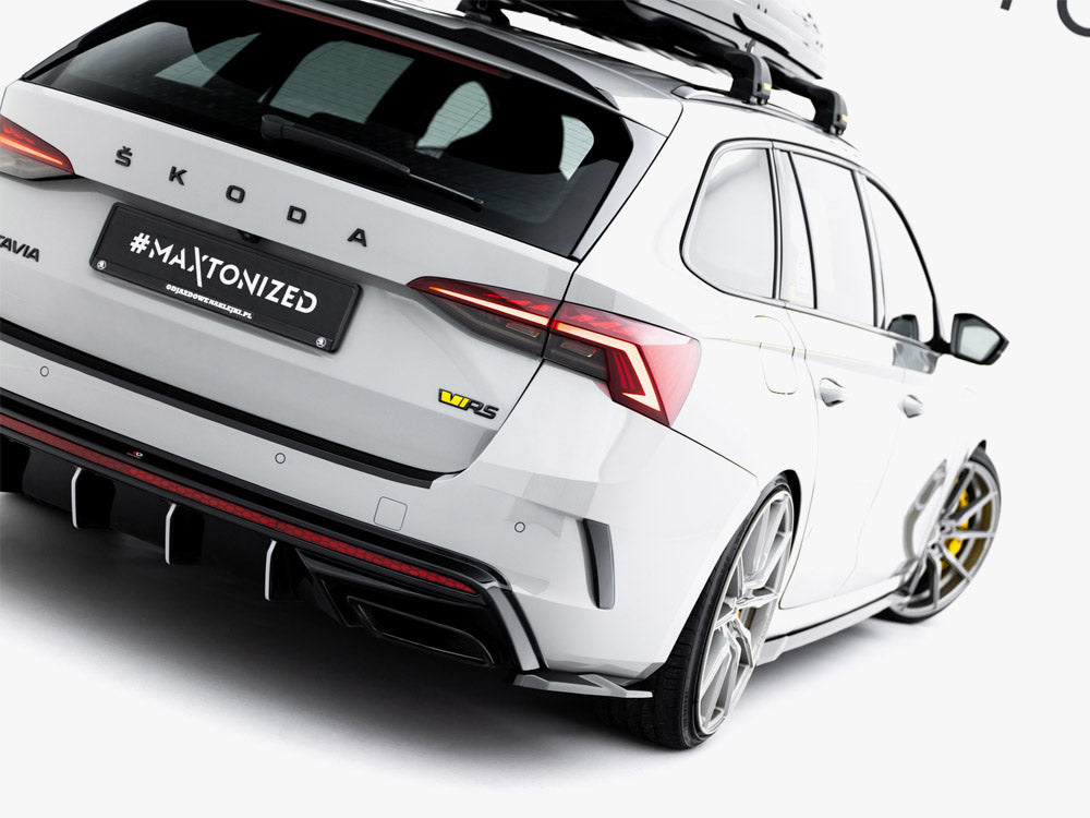 Maxton Design Rear Side Splitters V.7 Skoda Octavia RS Liftback / Estate Mk4