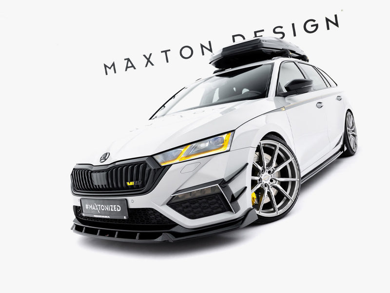 Maxton Design Front Splitter V.5 Skoda Octavia RS Mk4