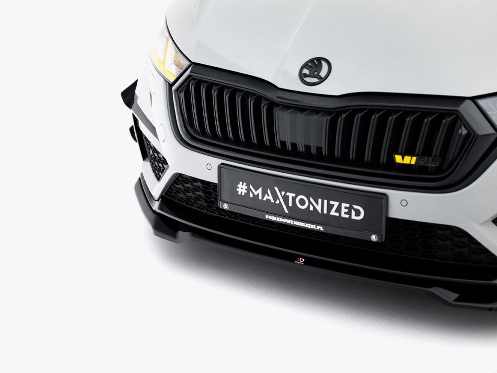 Maxton Design Front Splitter V.4 Skoda Octavia RS Mk 4