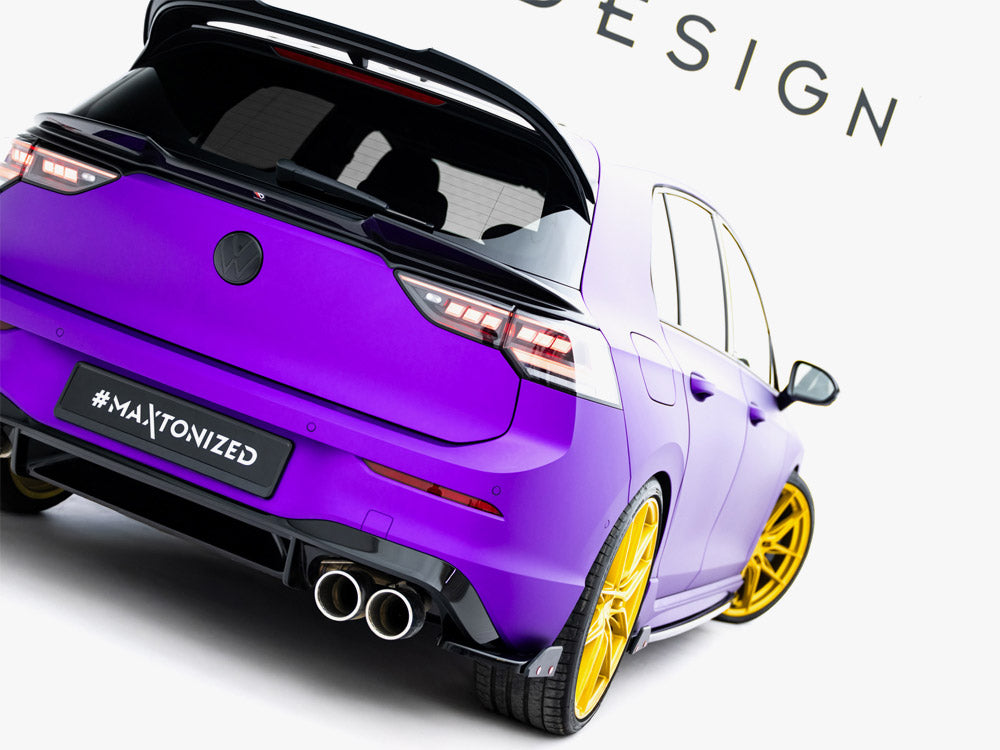 Maxton Design Rear Side Splitters V.2 + Flaps Volkswagen Golf R Mk8 Facelift