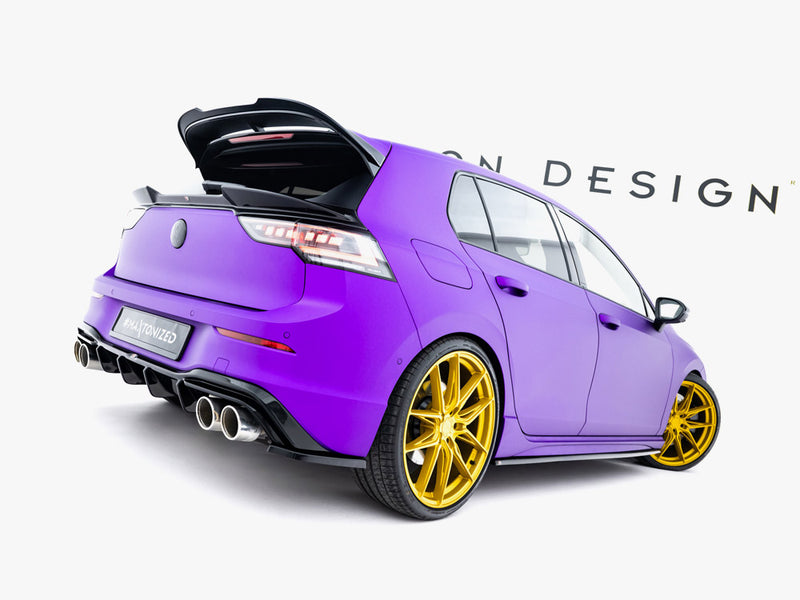 Maxton Design Rear Side Splitters V.4 Volkswagen Golf R Mk8 Facelift