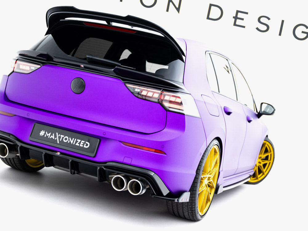 Maxton Design Rear Side Splitters V.6 + Flaps Volkswagen Golf R Mk8 Facelift