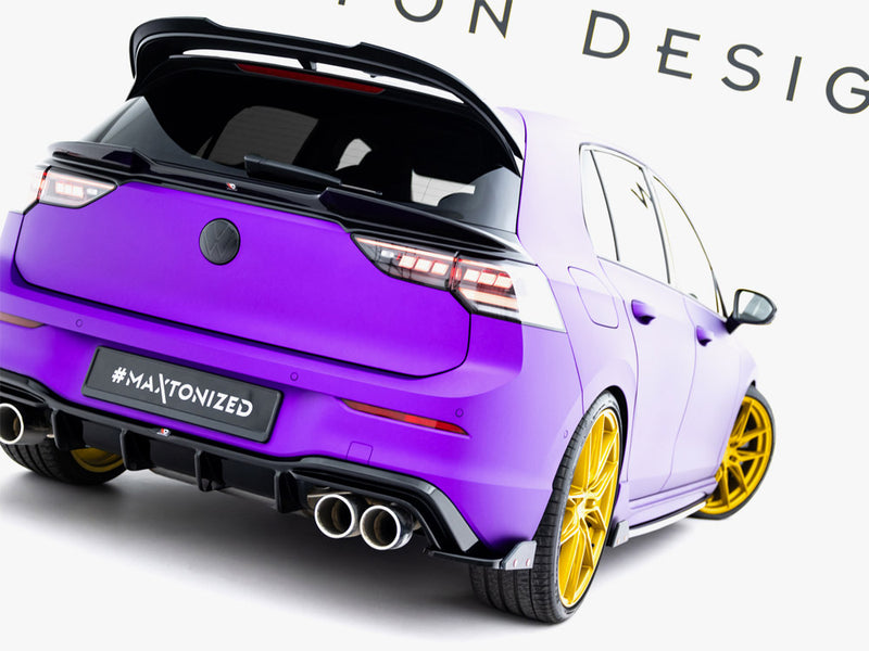 Maxton Design Rear Side Splitters V.6 + Flaps Volkswagen Golf R Mk8 Facelift