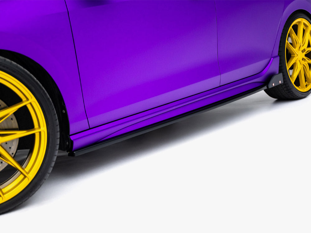 Maxton Design Side Skirts Diffusers V.2 + Flaps Volkswagen Golf R Mk8 Facelift