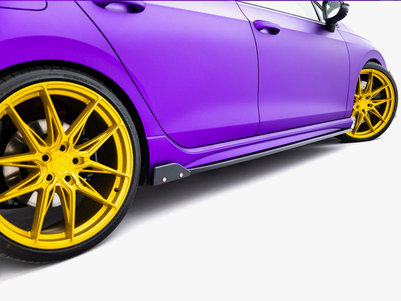 Maxton Design Side Skirts Diffusers V.2 + Flaps Volkswagen Golf R Mk8 Facelift
