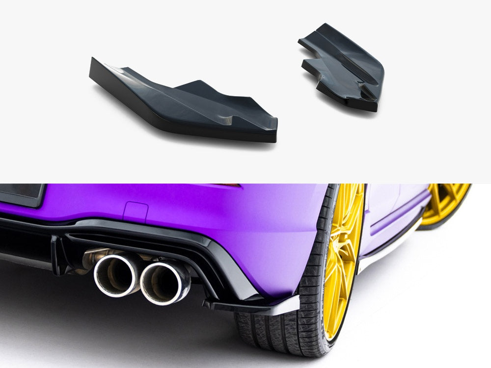 Maxton Design Rear Side Splitters V.6 Volkswagen Golf R Mk8 Facelift