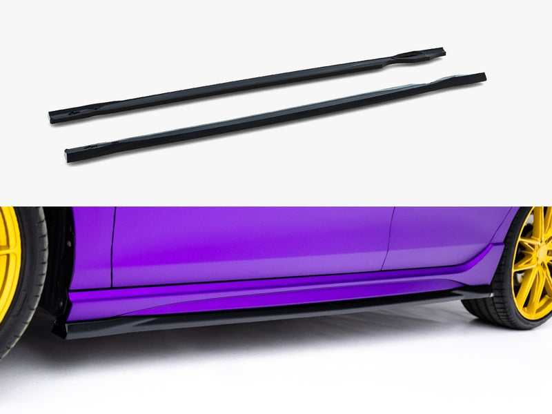 Maxton Design Side Skirts Diffusers V.5 Volkswagen Golf R Mk8 / Mk8 Facelift