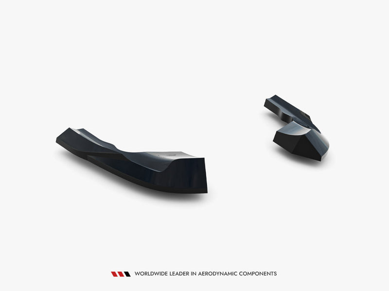 Maxton Design Rear Side Splitters V.8 Volkswagen Golf R Mk8 / Mk8 Facelift