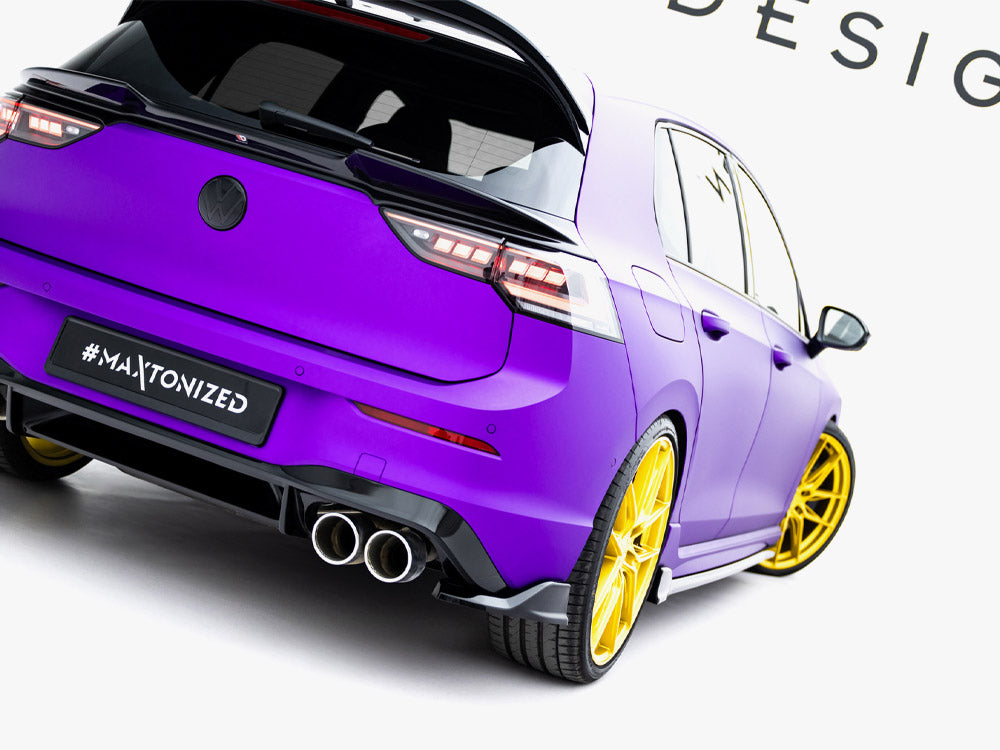 Maxton Design Rear Side Splitters V.7 Volkswagen Golf R Mk8 / Mk8 Facelift