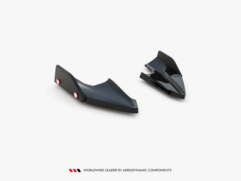 Maxton Design Rear Side Splitters V.5 + Flaps Volkswagen Golf R Mk8 Facelift