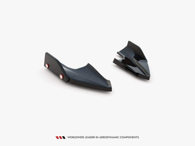 Maxton Design Rear Side Splitters V.5 + Flaps Volkswagen Golf R Mk8 Facelift