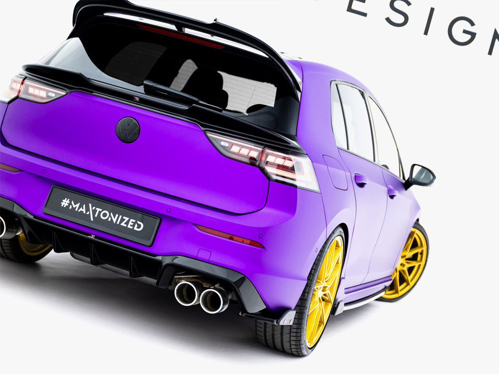 Maxton Design Rear Side Splitters V.5 + Flaps Volkswagen Golf R Mk8 Facelift