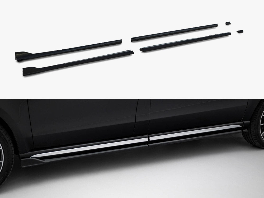 Maxton Design Side Skirts Diffusers V.2 Mercedes-Benz V-Class Long AMG-Line W447 Facelift 2