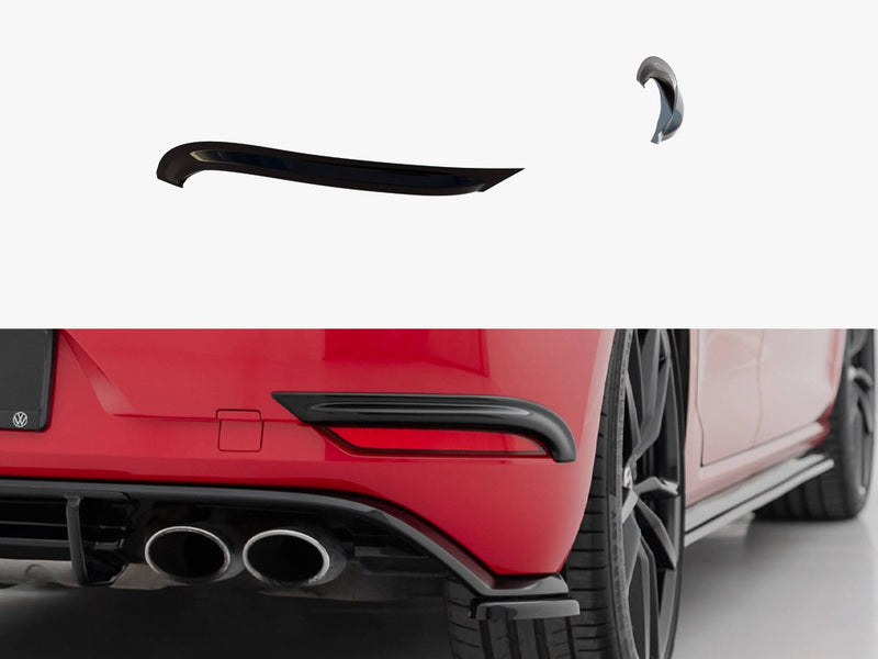 Maxton Design Rear Frames For Lights Volkswagen Golf R / R-Line Mk7 Facelift