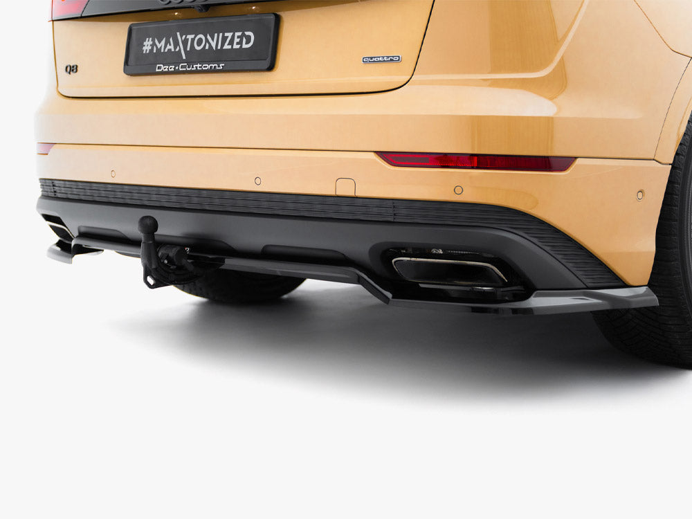 Maxton Design Rear Splitter (Vertical Bars) Audi Q8 Mk1 Facelift