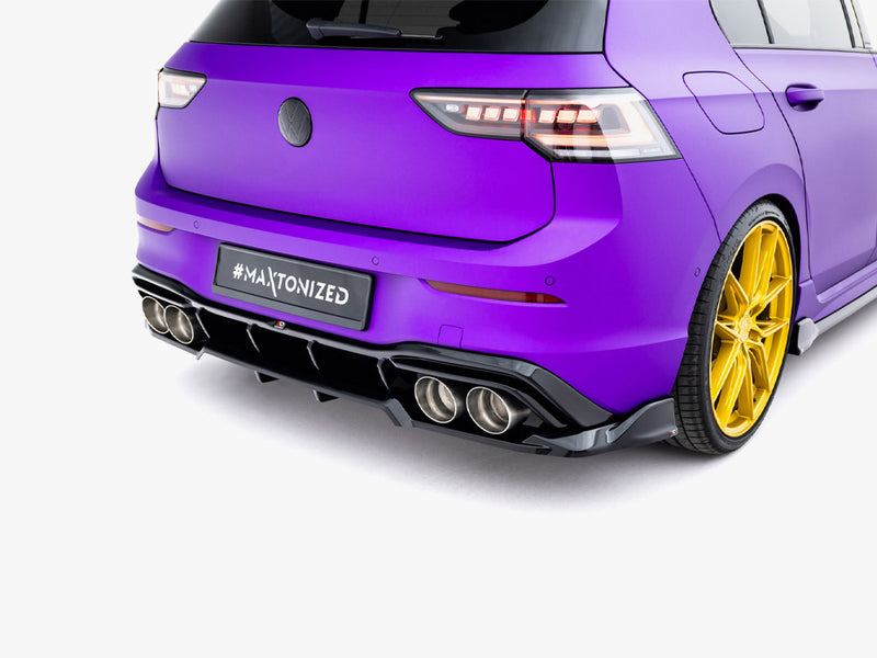 Maxton Design Rear Splitter (Vertical Bars) V.1 Volkswagen Golf R Mk8 / Mk8 Facelift