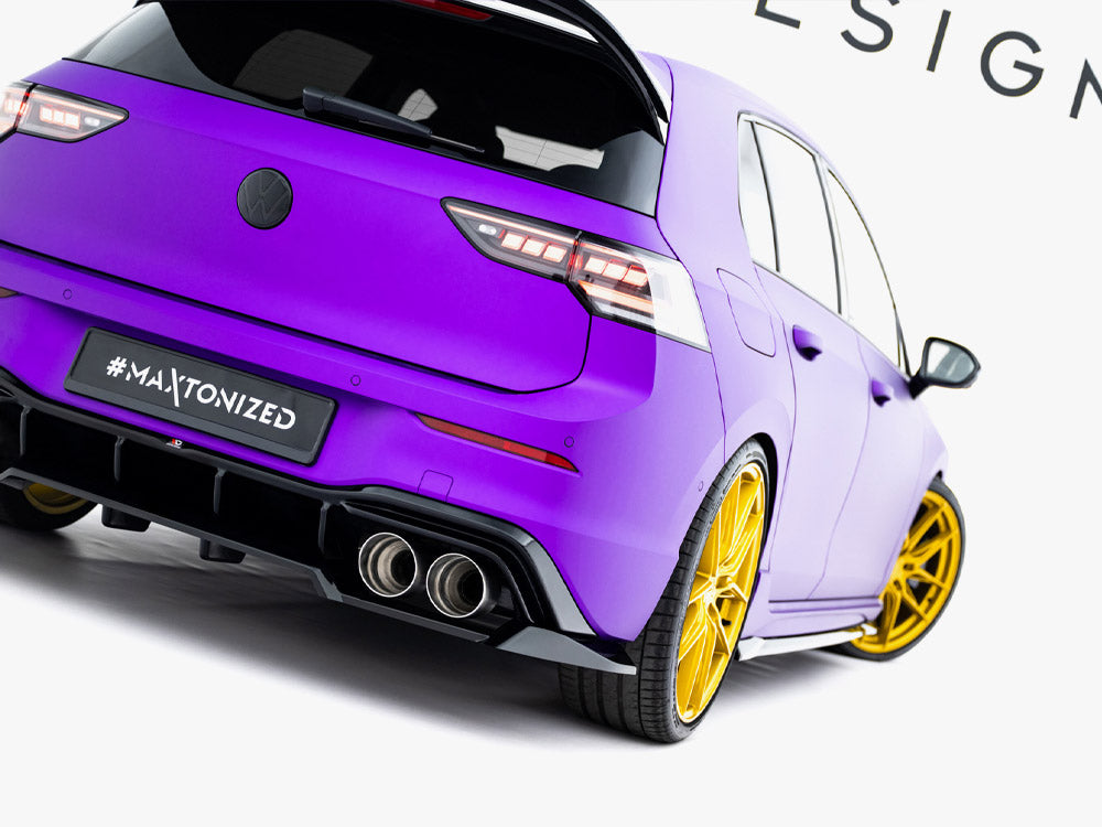 Maxton Design Rear Splitter (Vertical Bars) V.2 Volkswagen Golf R Mk8 / Mk8 Facelift