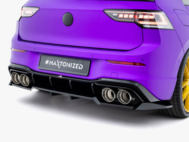 Maxton Design Rear Splitter (Vertical Bars) V.2 Volkswagen Golf R Mk8 / Mk8 Facelift