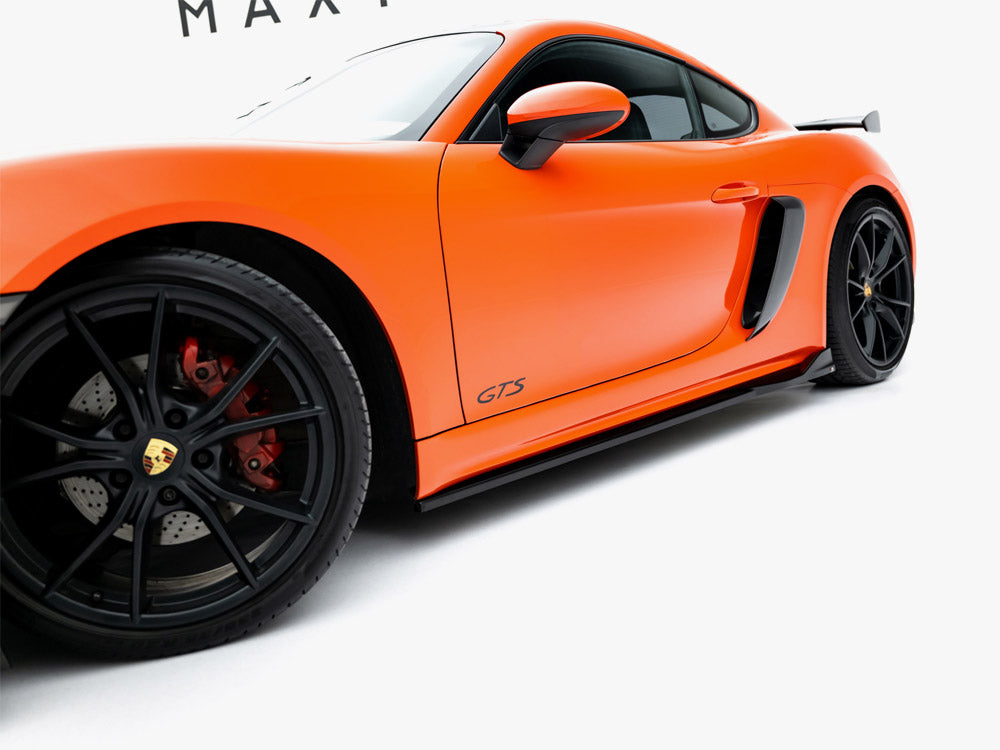 Maxton Design Side Skirts Diffusers V.2 Porsche 718 Cayman GTS 982c