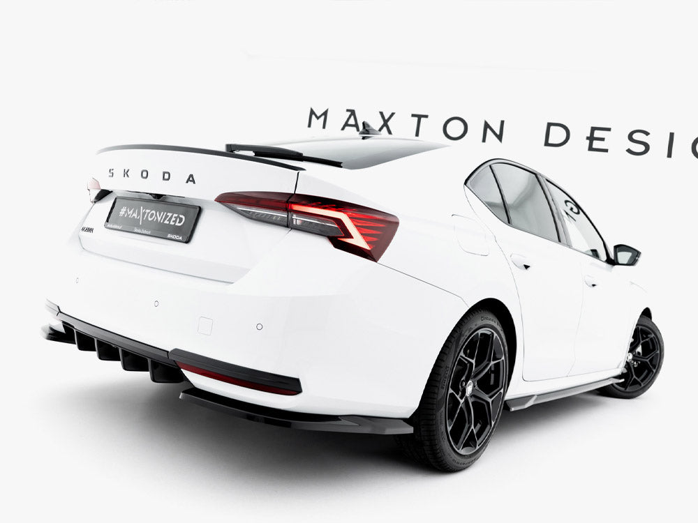 Maxton Design Rear Side Splitters Skoda Octavia Sportline Liftback / Estate Mk4 Facelift