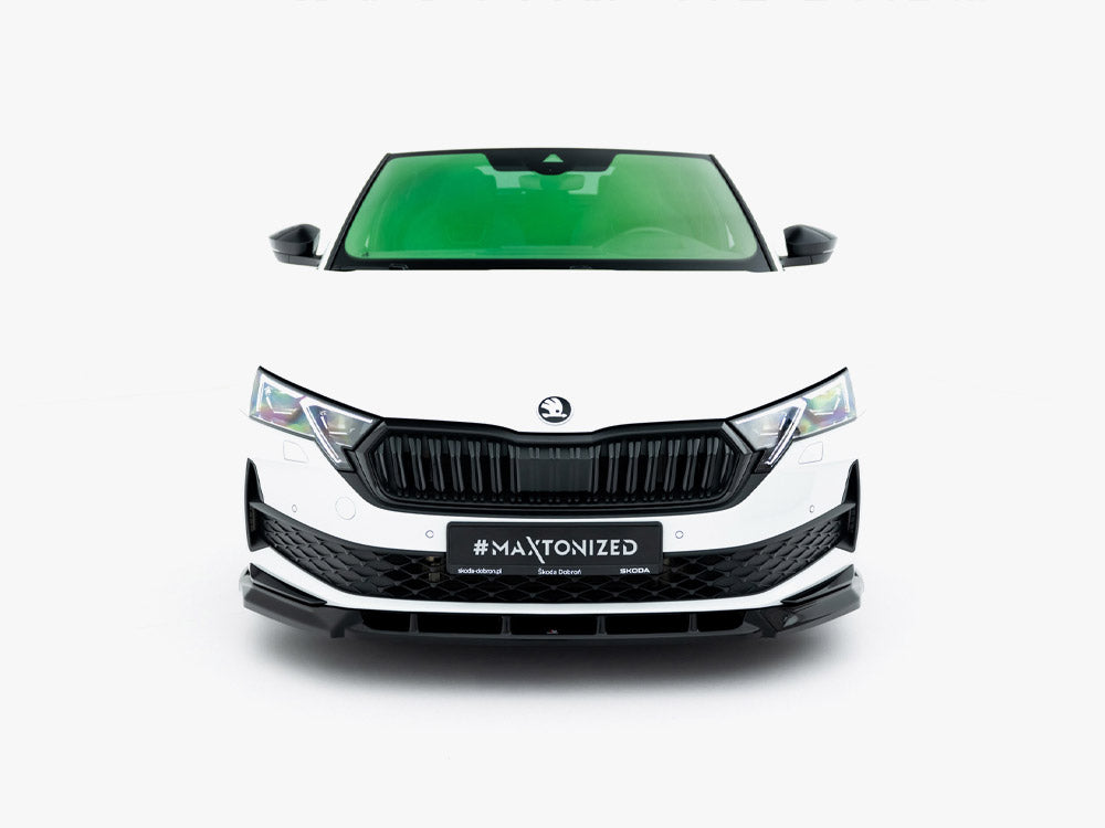 Maxton Design Front Splitter Skoda Octavia Sportline Liftback / Estate Mk4 Facelift