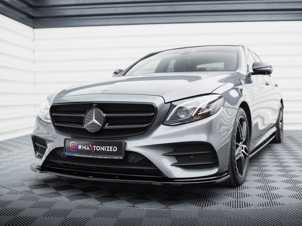 Maxton Design Front Splitter Mercedes-Benz E43 AMG / AMG-Line Sedan / Estate W213 / S213