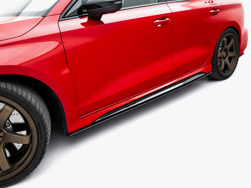 Maxton Design Street PRO Side Skirt Diffusers Audi RS3 Sedan 8Y Facelift