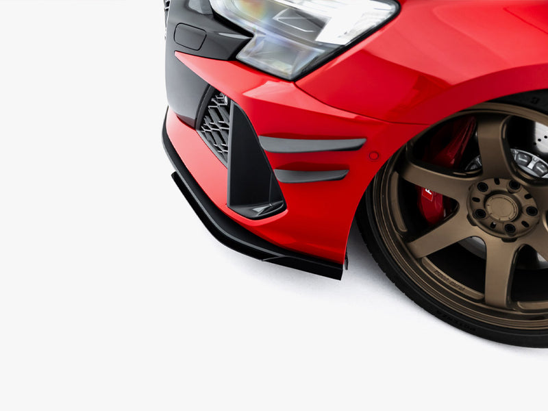 Maxton Design Street PRO Front Splitter + Flaps Audi RS3 Sedan 8Y Facelift
