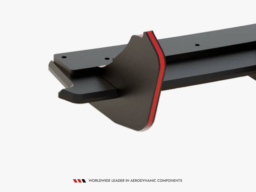 Maxton Design Street PRO Rear Diffuser Mini Cooper Clubman John Cooper Works F54 Facelift - Black-Red