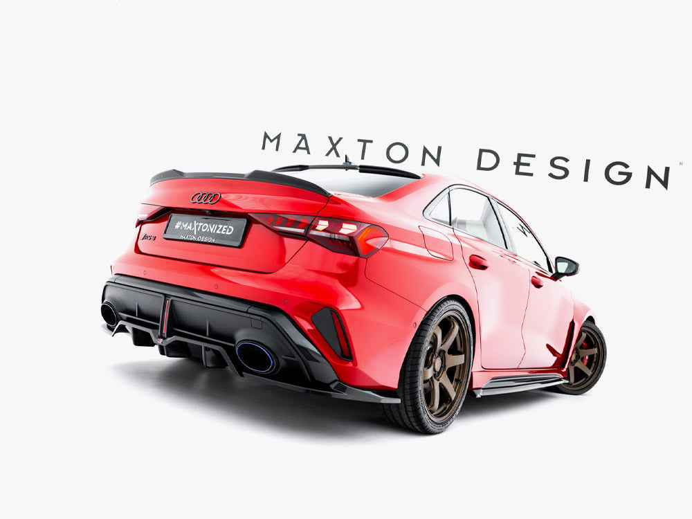 Maxton Design Rear Splitter (Vertical Bars) V.1 Audi RS3 Sedan 8Y Facelift