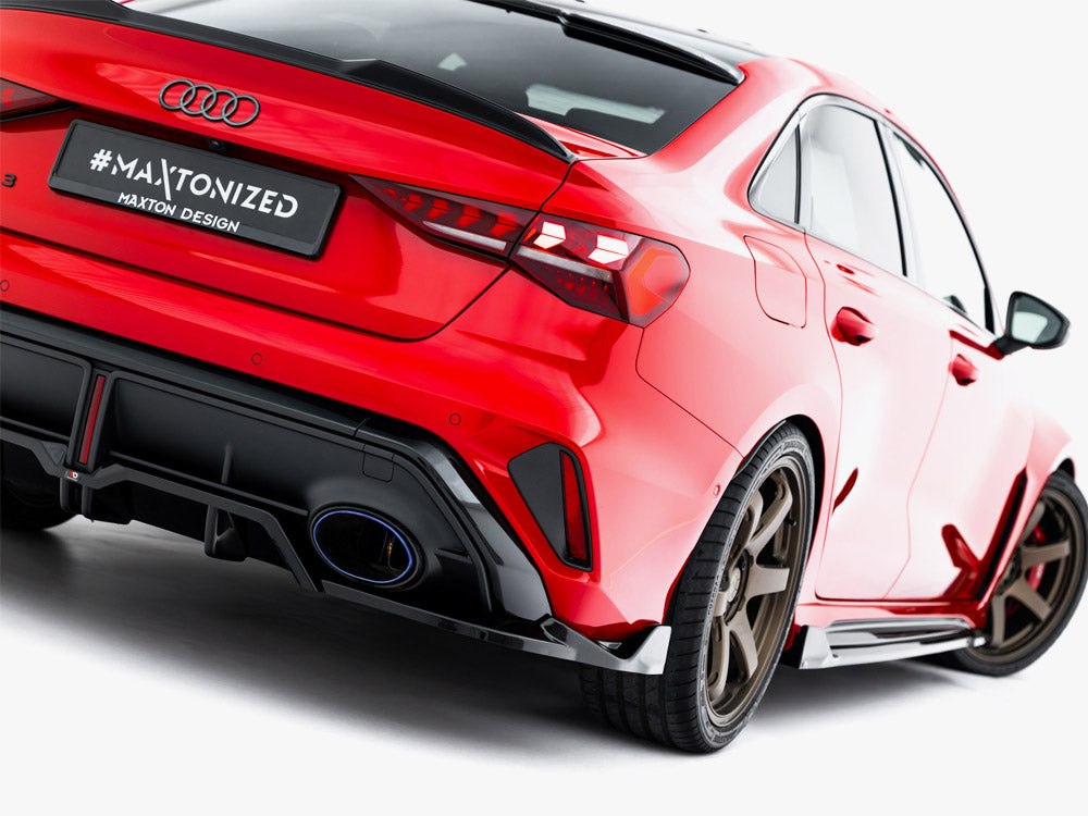 Maxton Design Rear Splitter (Vertical Bars) V.2 Audi RS3 Sedan 8Y Facelift