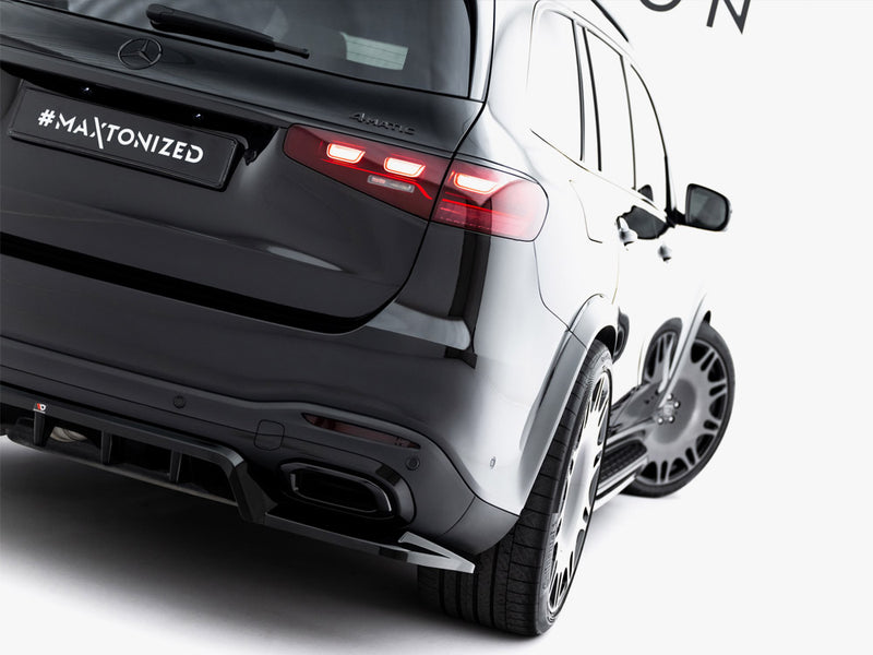 Maxton Design Rear Splitter (Vertical Bars) Mercedes-Benz GLS AMG-Line X167 Facelift