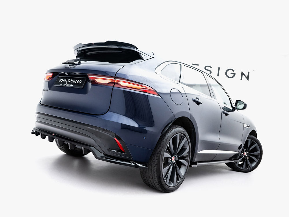 Maxton Design Rear Splitter (Vertical Bars) Jaguar F-Pace R-Sport Mk1 Facelift
