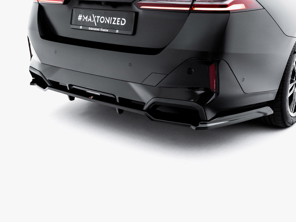 Maxton Design Rear Splitter (with Vertical Bars) V.1 BMW 5 / i5 M-Pack Sedan / Touring G60 / G61