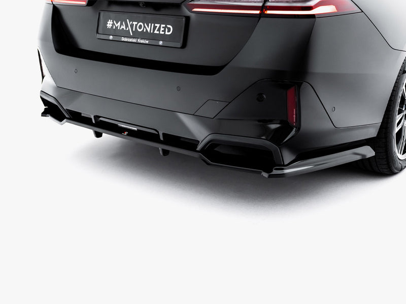 Maxton Design Rear Splitter (with Vertical Bars) V.1 BMW 5 / i5 M-Pack Sedan / Touring G60 / G61