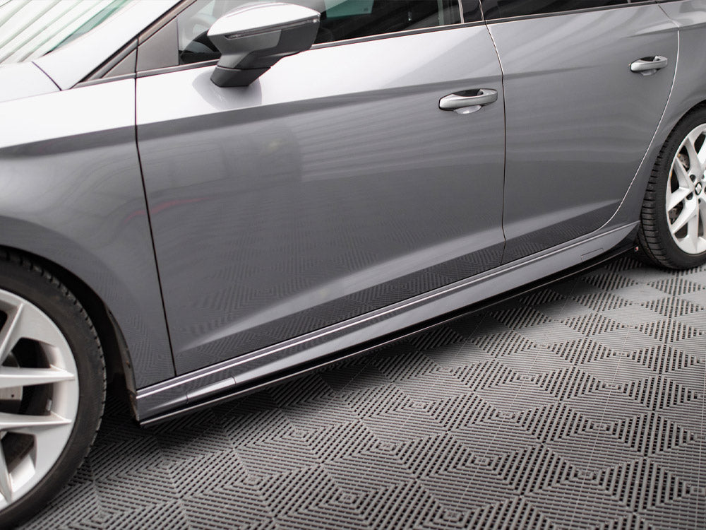 Maxton Design Side Skirts Diffusers V.5 Seat Leon Cupra / FR / Standard Mk3 / Mk3 Facelift